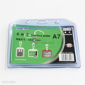 Good quality plastic pvc soft id card holder