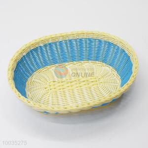 Hot sale blue oval weaving fruit basket