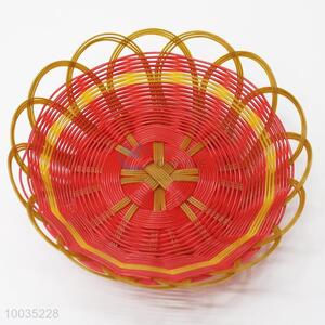 Plastic flower shaped fruit basket