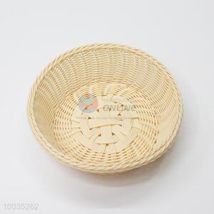 Round white weaving fruit basket
