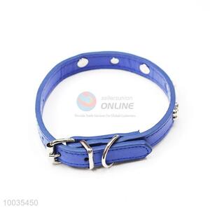 High Quality Blue PU Pet Collars/Leashes