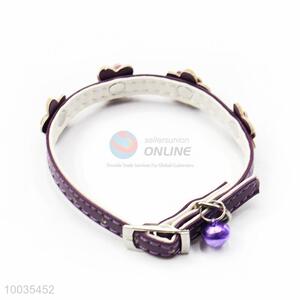 Purple PU Pet Collars/Leashes