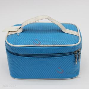 Good quality blue weave travel <em>cosmetic</em> <em>bag</em> for lady