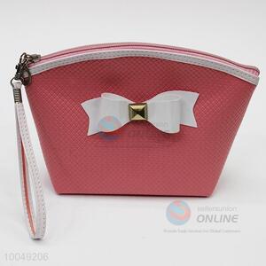 Sweet design bowknot pink <em>cosmetic</em> <em>bag</em>
