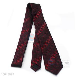 145*7cm Hot sale darkish polyester silk tie for men business party