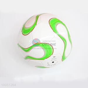 12cm White and Green PVC Football/Soccer