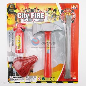 Hot Sale Plastic Red&Grey City Fire Tools Set, Game Toys for Children
