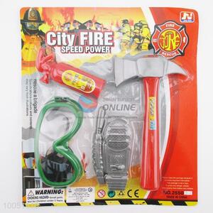 High Quality Plastic Colourful City Fire Tools Set, Game Toys for Children