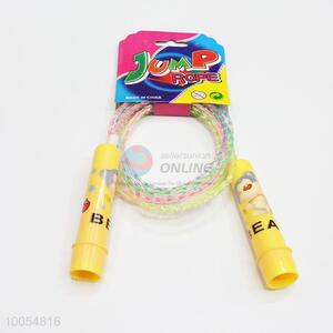 High Quality Yellow Handle Sports PVC Rope Skipping For Kids