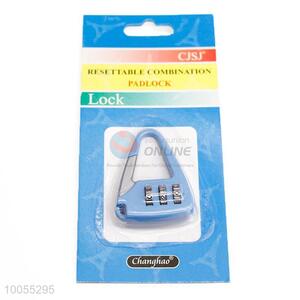 Blue Resettable Combination Padlock/Number Lock