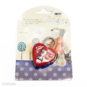 Red Heart Shape Security Lock/Number Lock