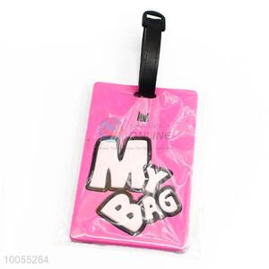 Wholesale Pink Silicone Travel Luggage Tag