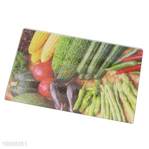 30*20*0.4cm Wholesale Rectangular Tempered Glass Fruit Chopping Board Kitchen Board