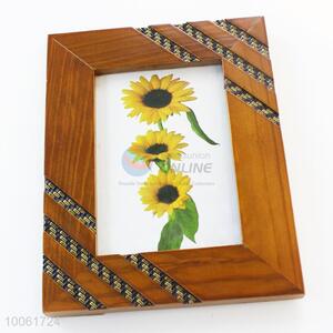 Sunflower Pattern Wood Craft <em>Photo</em> <em>Frame</em>