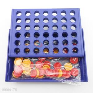 Promotional Plastic Intelligent Toy 4 in a Row Game, 8*15*2cm Interesting Connect 4 Chess Game