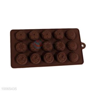 Flower Shaped Round  Silicone Chocolate Mold
