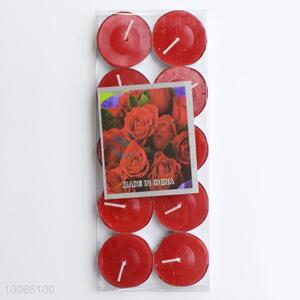 10pcs Small Red Wax Candles Set