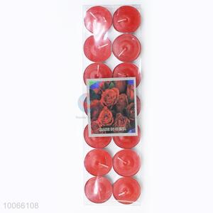 14pcs Small Red Wax Candles Set