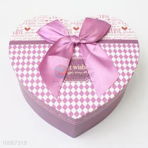 China Factory Paper Gift Packaging Box, Heart-shaped Gift Box
