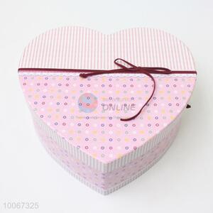 Top Selling Pink Gift Packaging Box, Heart-shaped Gift Box