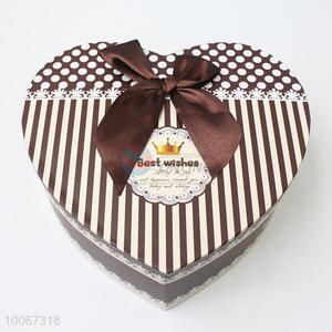 High Quality Paper Gift Packaging Box, Heart-shaped Gift Box