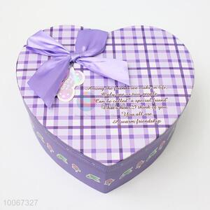 Luxurious Purple Gift Packaging Box, Heart-shaped Gift Box