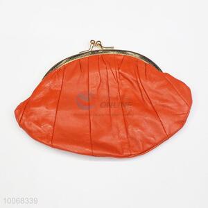 Unique designs orange metal-framed clip purse banquet bag