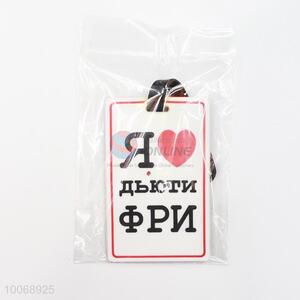 White Flexible Glue Airline Luggage Tag