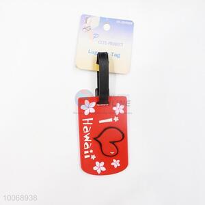 Heart Pattern Flexible Glue Airline Luggage Tag