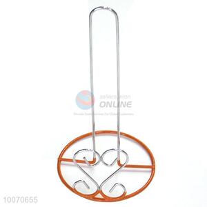 Wholesale iron wire paper towel holder with red bottom