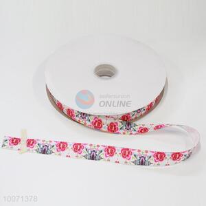 Newest ribbon printed with flower