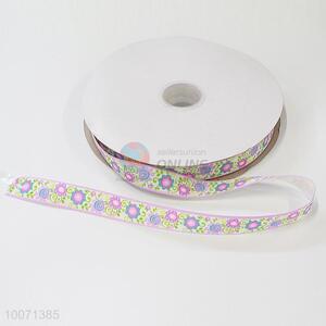Good quality ribbon printed with flower