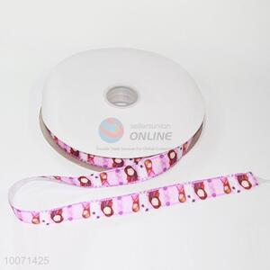 Good quality pink polyester grosgrain ribbon/hair accessories