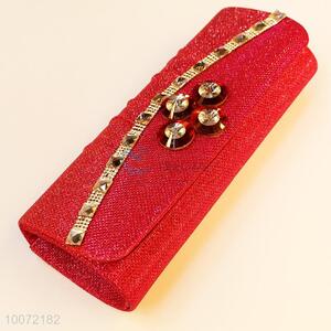Low price red evening bag lady clutch bag