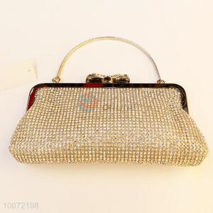 Elegant gold evening bag crystal clutch bag clutch purse