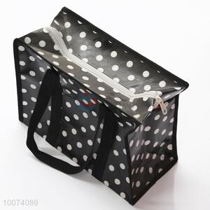 Wholesale Black Non-woven Bag With White Dots