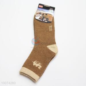 Mens dress socks camel wool sock