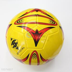 Top quality yellow size 5 PVC football/soccer ball