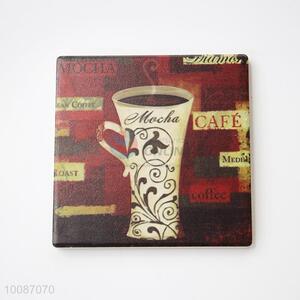 Cafe Vintage Square Cup Mat/Coaster