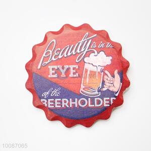 Bottle Cap Shaped Round Cup Mat/Coaster