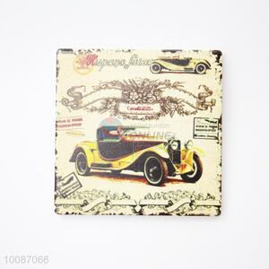 Car Vintage Square Cup Mat/Coaster