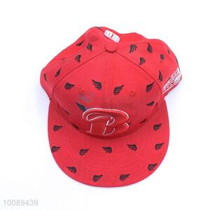 New item high quality cute red cotton fabric basebal hat