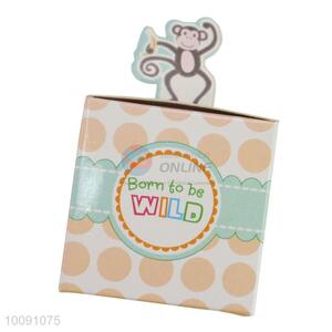 Creative Handmade Carft Candy Box Top Monkey Printed