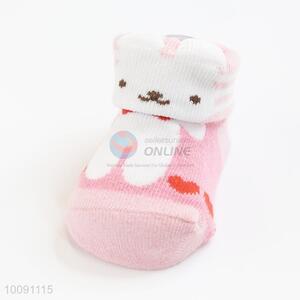 Rabbit Pink Cotton <em>Baby</em> Sock/ Soft <em>Baby</em> Socks