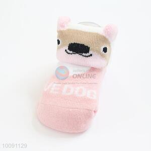 Pink Bear Cotton <em>Baby</em> Sock/ Soft <em>Baby</em> Socks