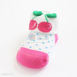 Cherry Cotton <em>Baby</em> Sock/ Soft <em>Baby</em> Socks