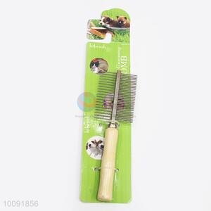 New Arrival Iron&Wood Pet Comb For Grooming