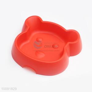 Top Sale Red Plastic Pet Bowl