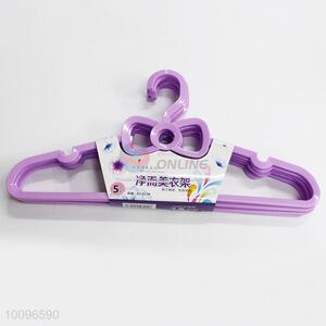 Hot Sale 5 Pieces/Set Purple Plastic Clothes Rack