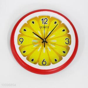 Lemon Shaped Plastic Wall Clock/Decorative Wall Clock